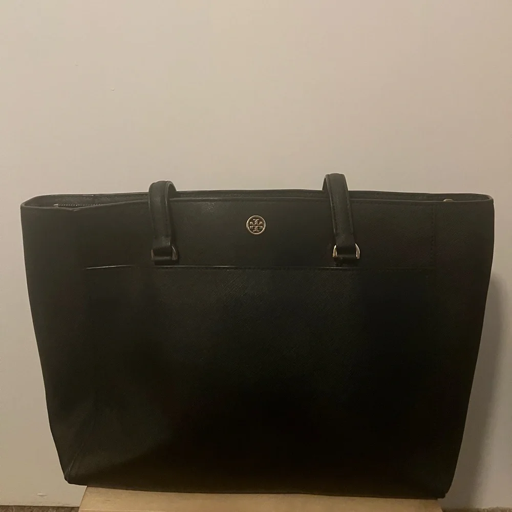 Tory Burch Black Leather Tote
